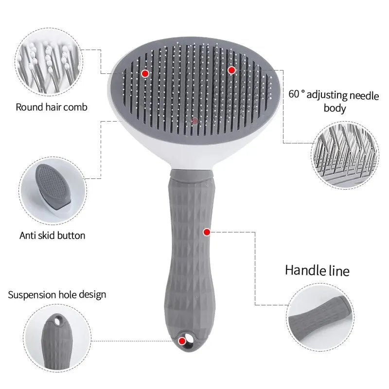 Self-Cleaning Brush-Comb