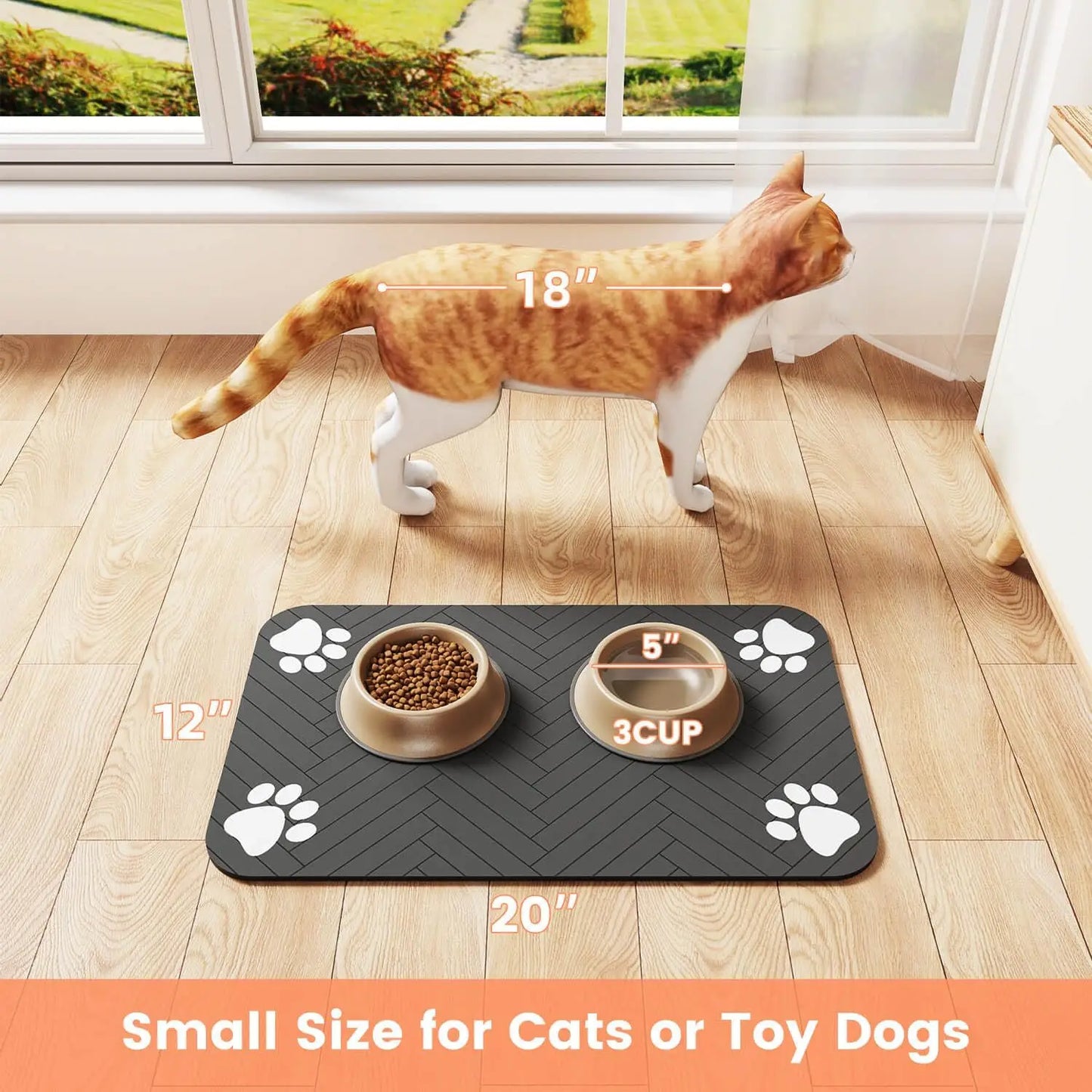 Pet Feeding Waterproof Mat