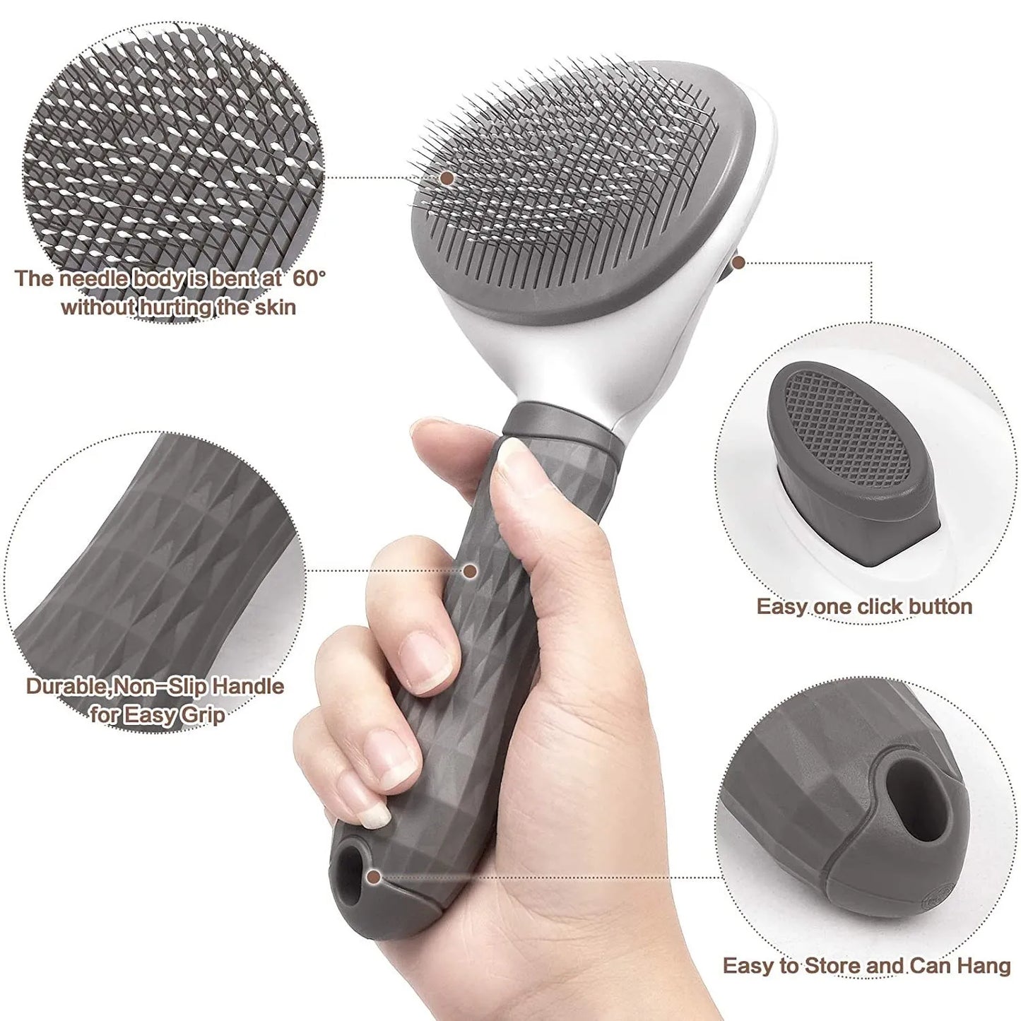 Self-Cleaning Brush-Comb